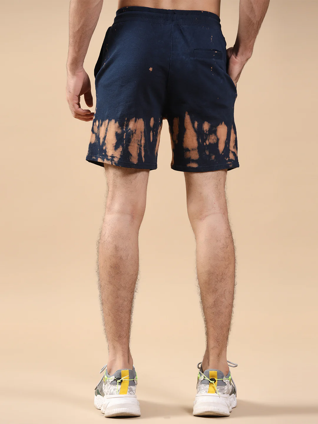 Dark Brown Spot Print Shorts - Image 4